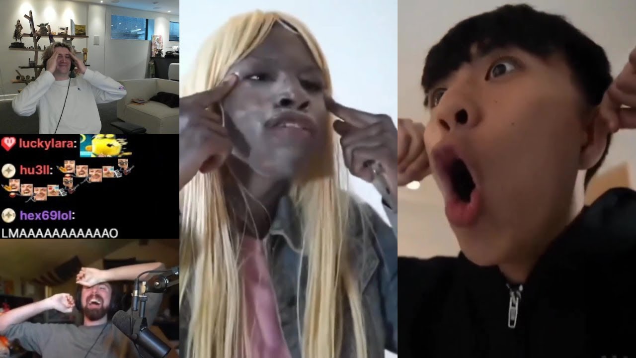 xQc умирает, смеясь над тем, как Асмонголд защищает Рэя и Ракаи, устроивших расистскую дуэль