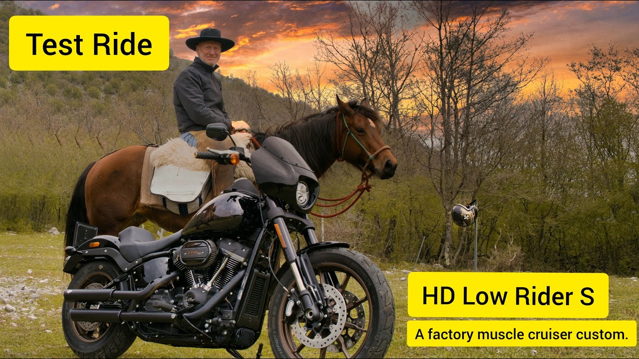 Test Harley Davidson Low RIDER S, a factory muscle cruiser custom.
