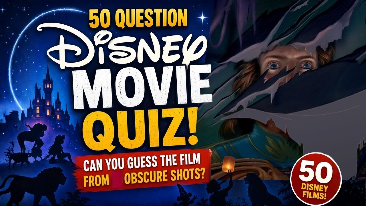 Disney Movie Quiz: Guess 50 Movies from the Obscure Frames - (Animated Movies) HARD QUIZ