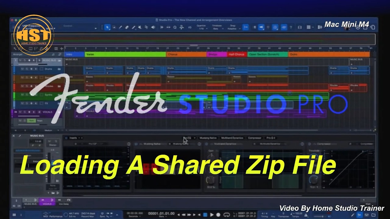 Loading A Shared Zip File from (PC to Mac) - Fender Studio Pro