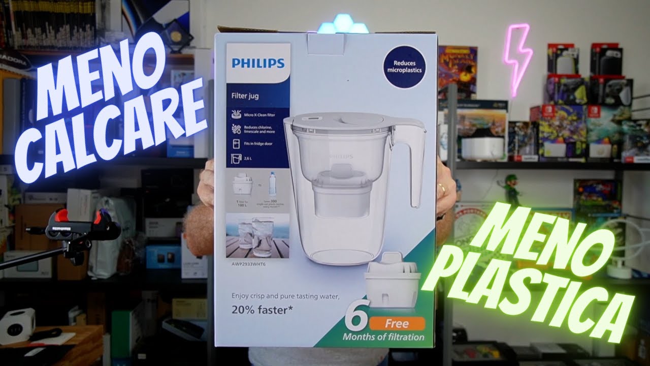 Philips caraffa filtrante per acqua con meno impurità e calcare e meno consumo di plastica! Tutorial