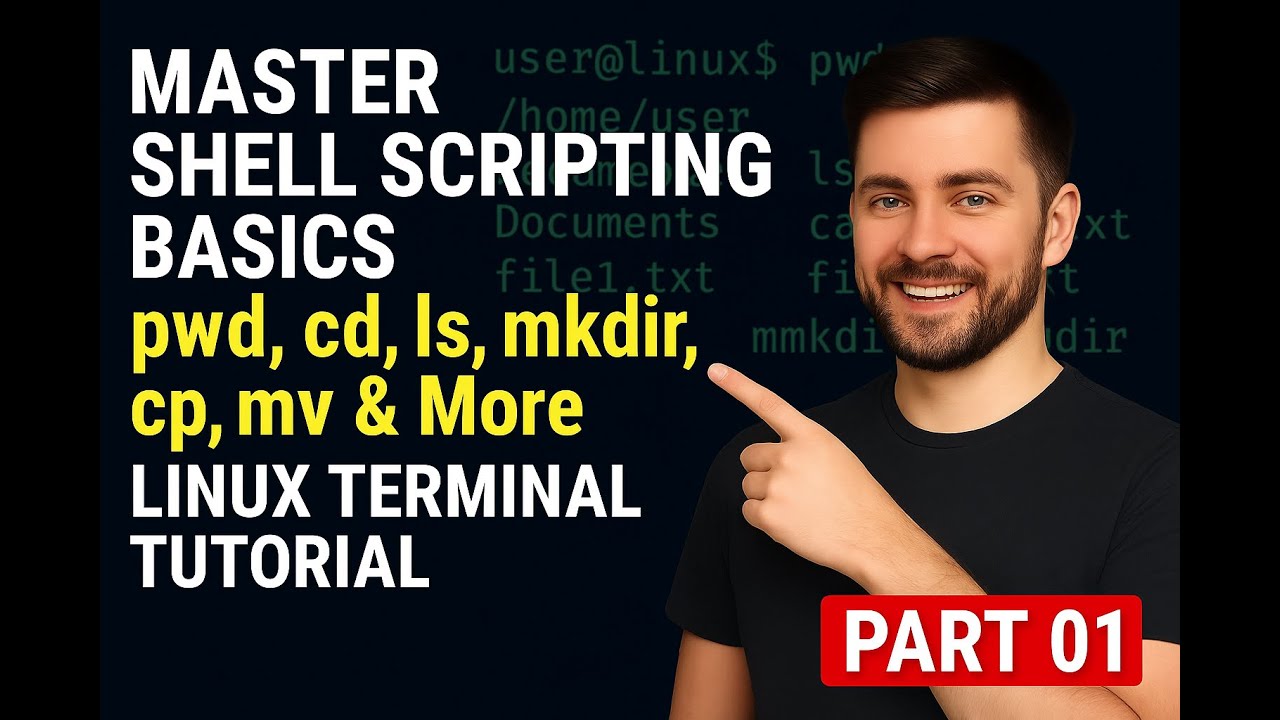 Shell Scripting Basics: pwd, cd, ls, mkdir, cp, mv| bash scripting tutorial for beginners | Linux