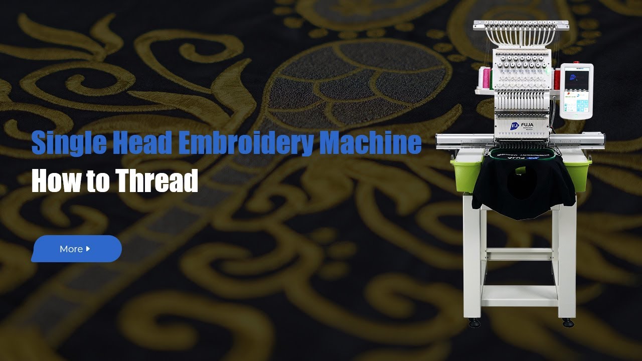 How to Thread for FUJA Embroidery Machine