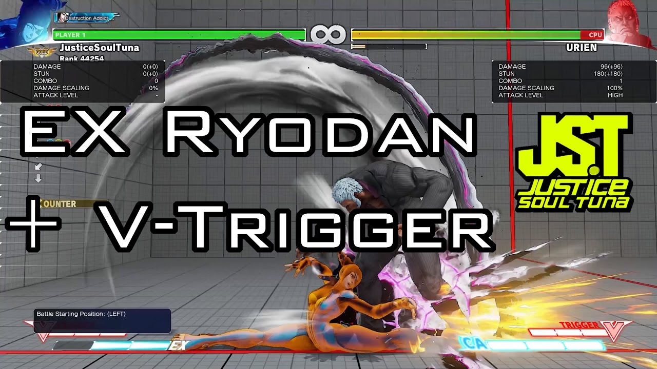 SFV s2- Juri EX Ryodan to V-Trigger Set Up [Tech Info]