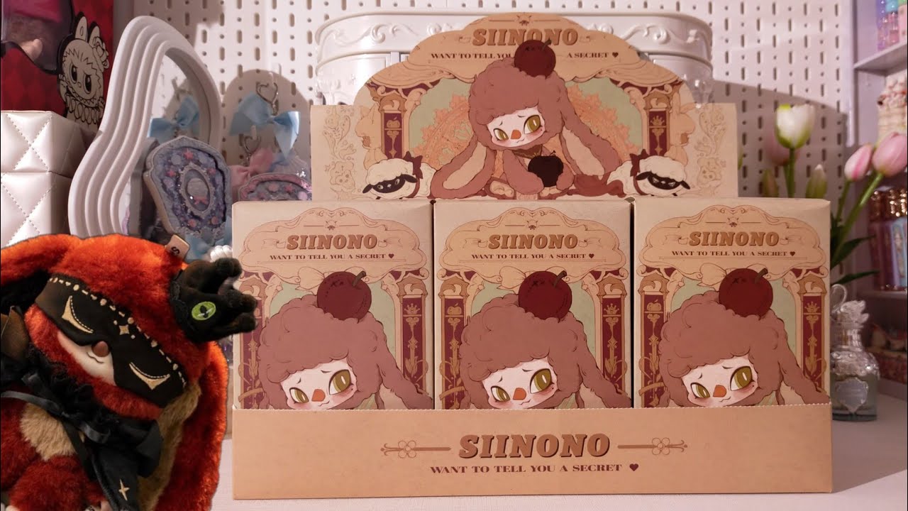 SIINONO Want To Tell You A Secret Vinyl Plush Pendant Full Set Blind Box ASMR Unboxing ✨