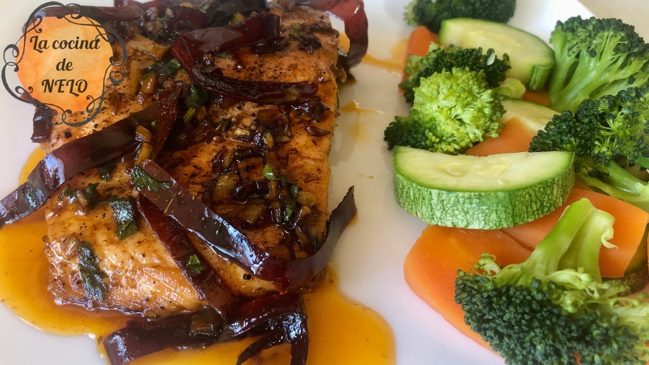 SALMON AL AJILLO!🐟😊