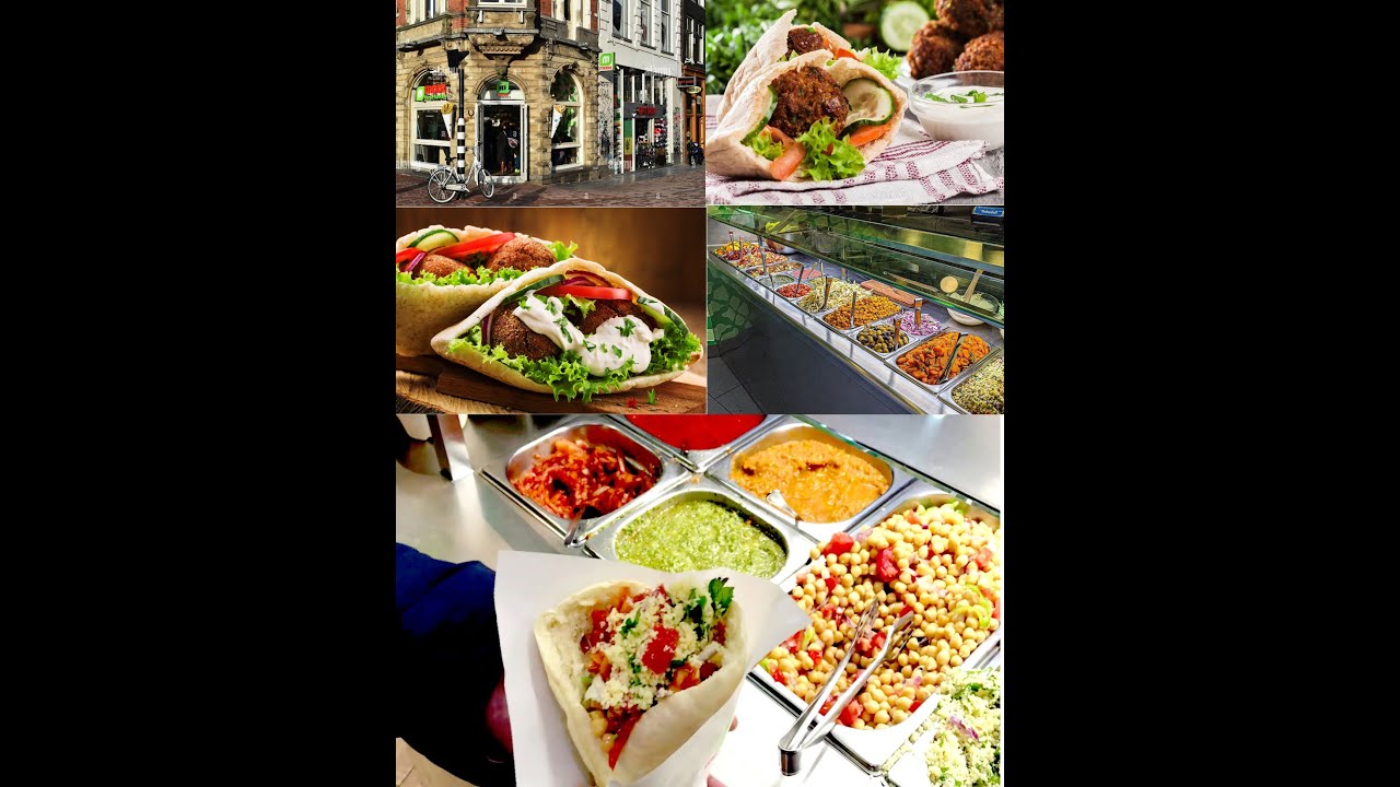 Falafel Maoz Vegetarian at Amsterdam Falafelshop, Netherland.