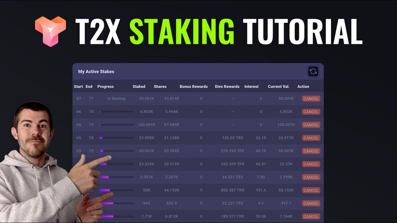 T2X Staking Tutorial - How to Use T2X Platform