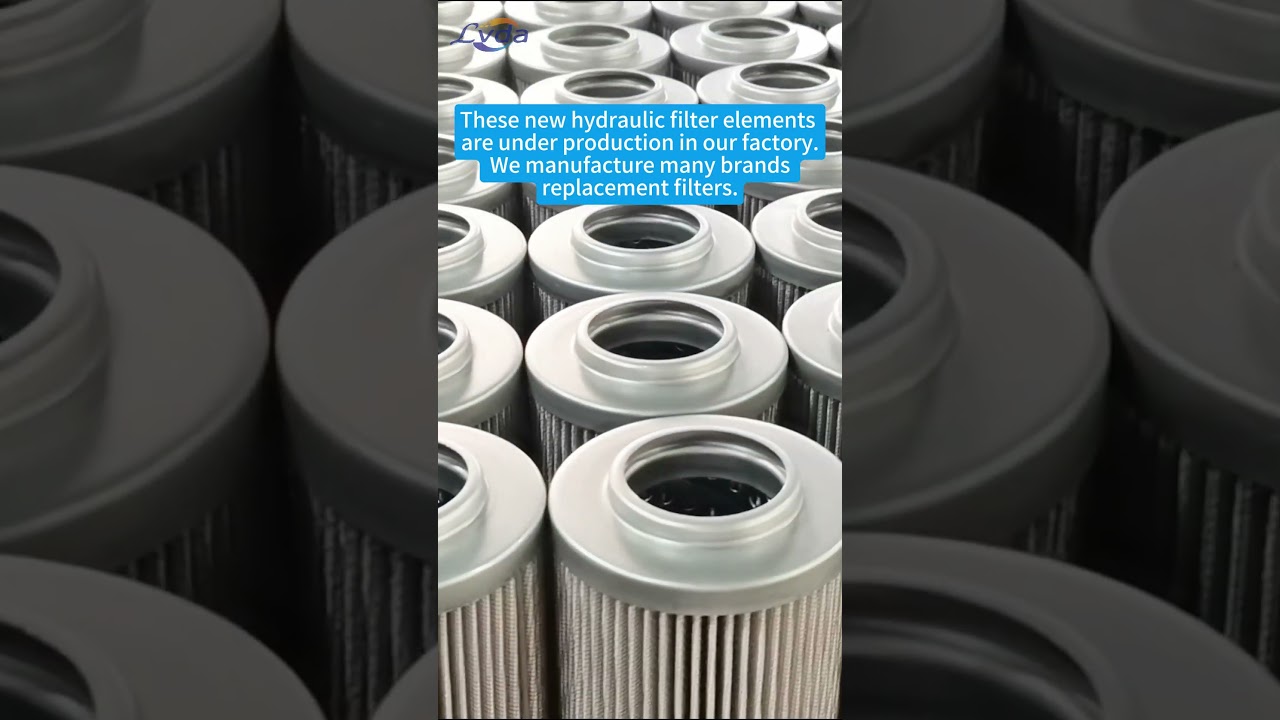 These new hydraulic filter elements are under production in our factory.  