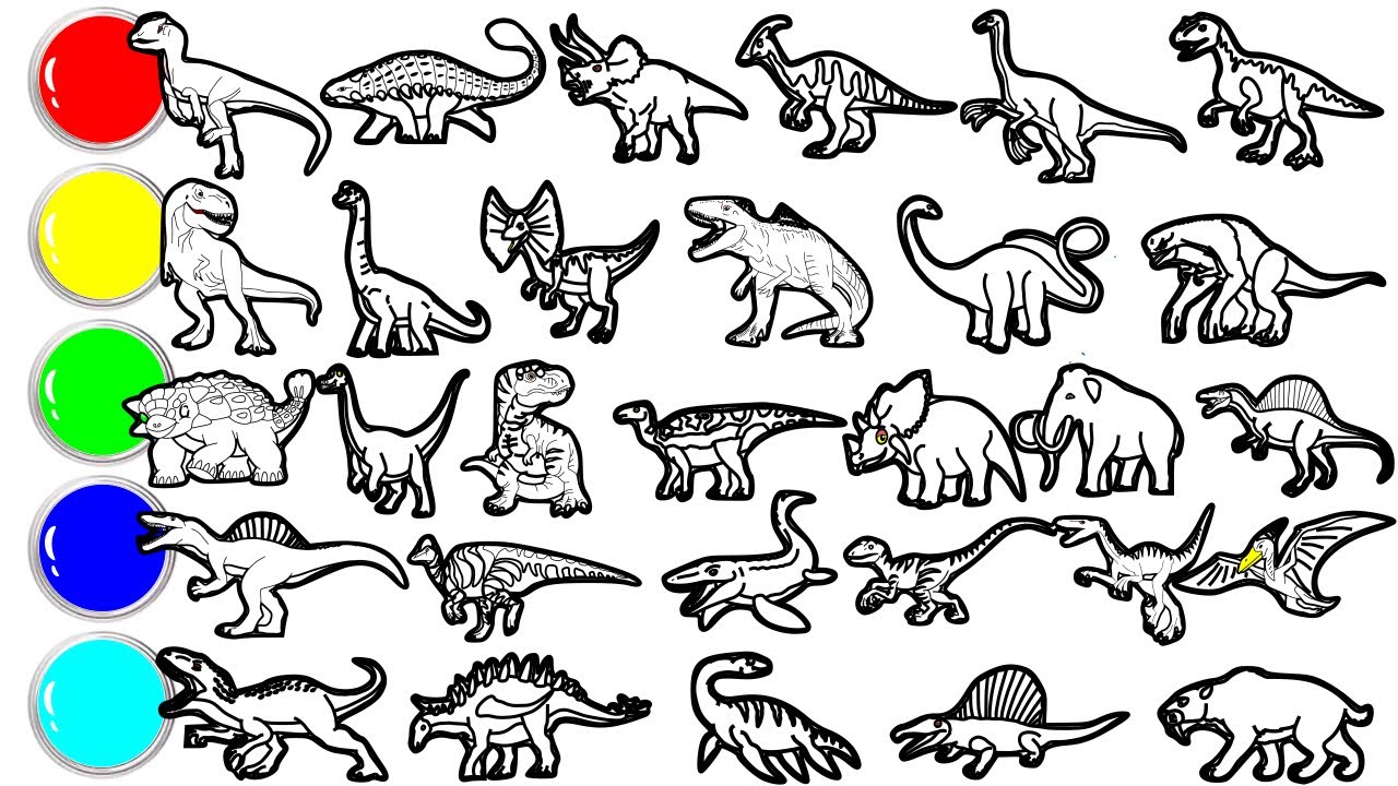 Draw 30 Amazing Dinosaurs and Prehistoric Creatures in Just Minutes! Coelophysis, Ankylosaurus,