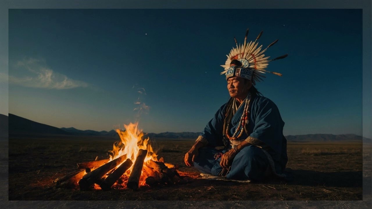 1 Hour Meditation Music - Deep Shamanic Healing Journey - Hypnotic Drumming And Throat Singing 432HZ
