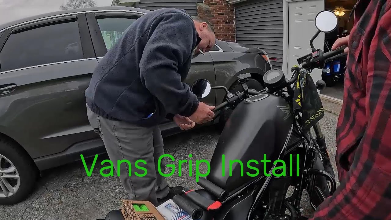 Vans Grip Install on a 2021 Honda Rebel 300. Easy Install