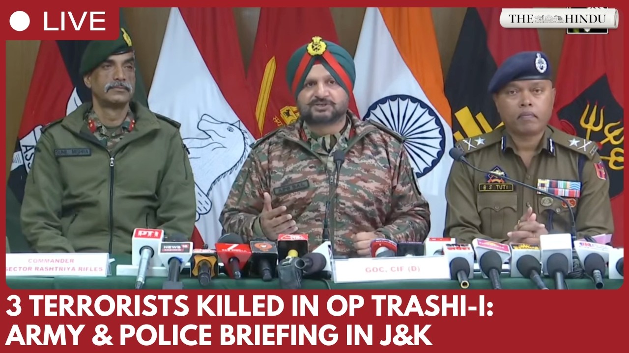Indian Army, J&K Police hold joint briefing in Kishtwar after three terrorists killed in Op Trashi-I