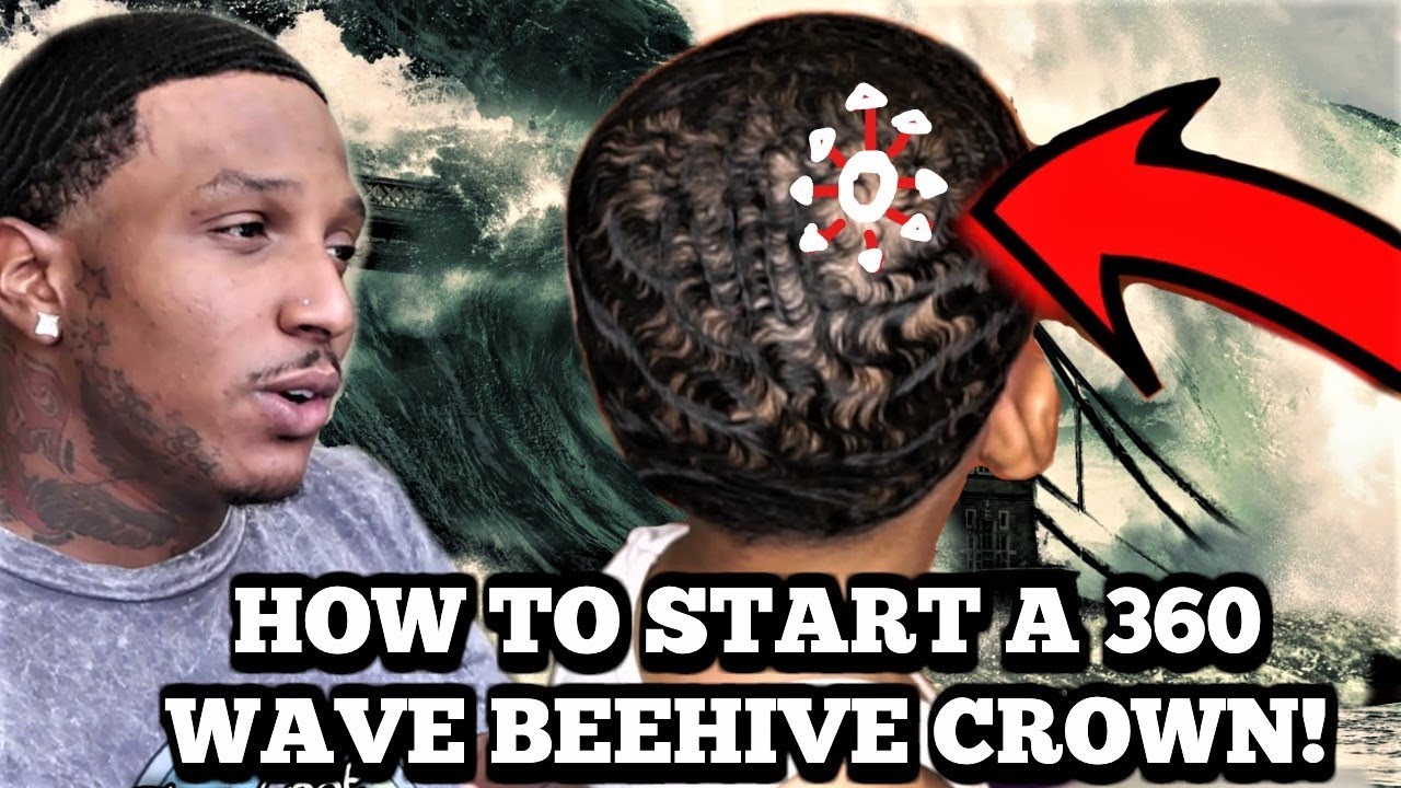 HOW TO START A 360 WAVE BEEHIVE CROWN FOR BEGINNERS! + THE BEST 4 YR OLD KID WAVES ON YOUTUBE!!!
