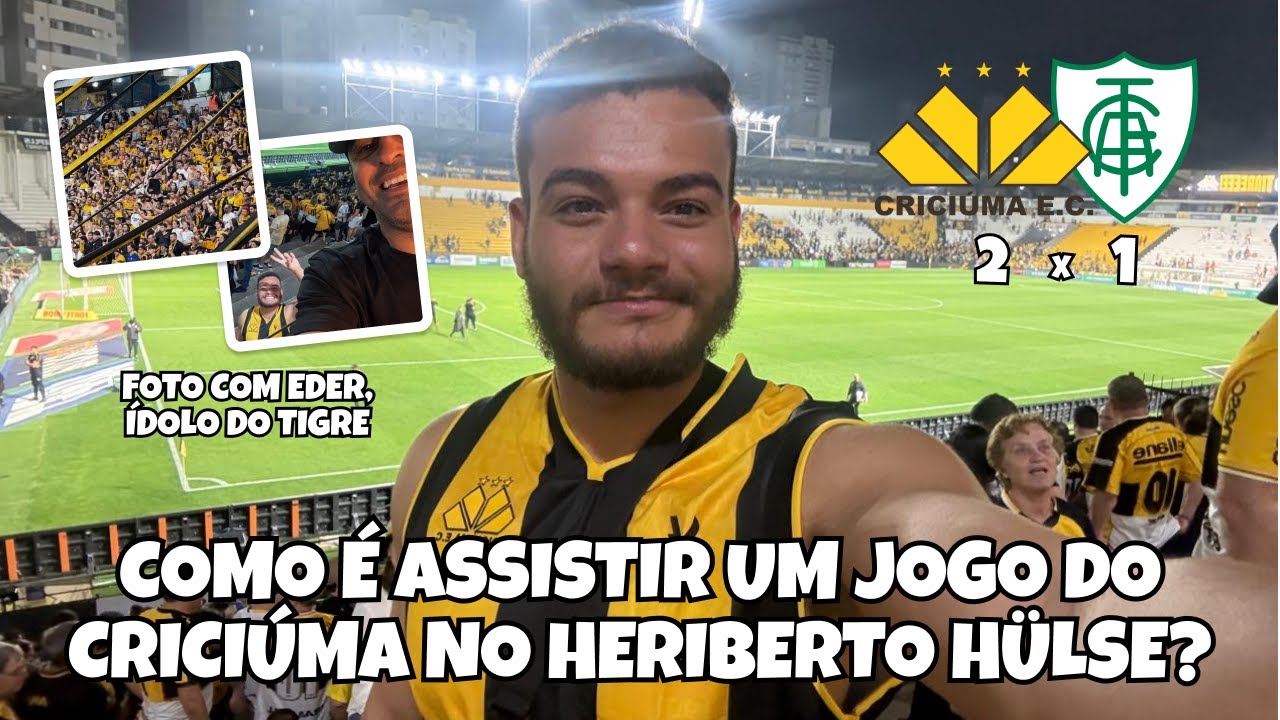 COMOÉ ASSISTIR UM JOGO DO CRICIÚMA NO HERIBERTO HÜLSE? BRASILEIRÃO SÉRIE B / CRICIÚMA 2 X 1 AMÉRICA