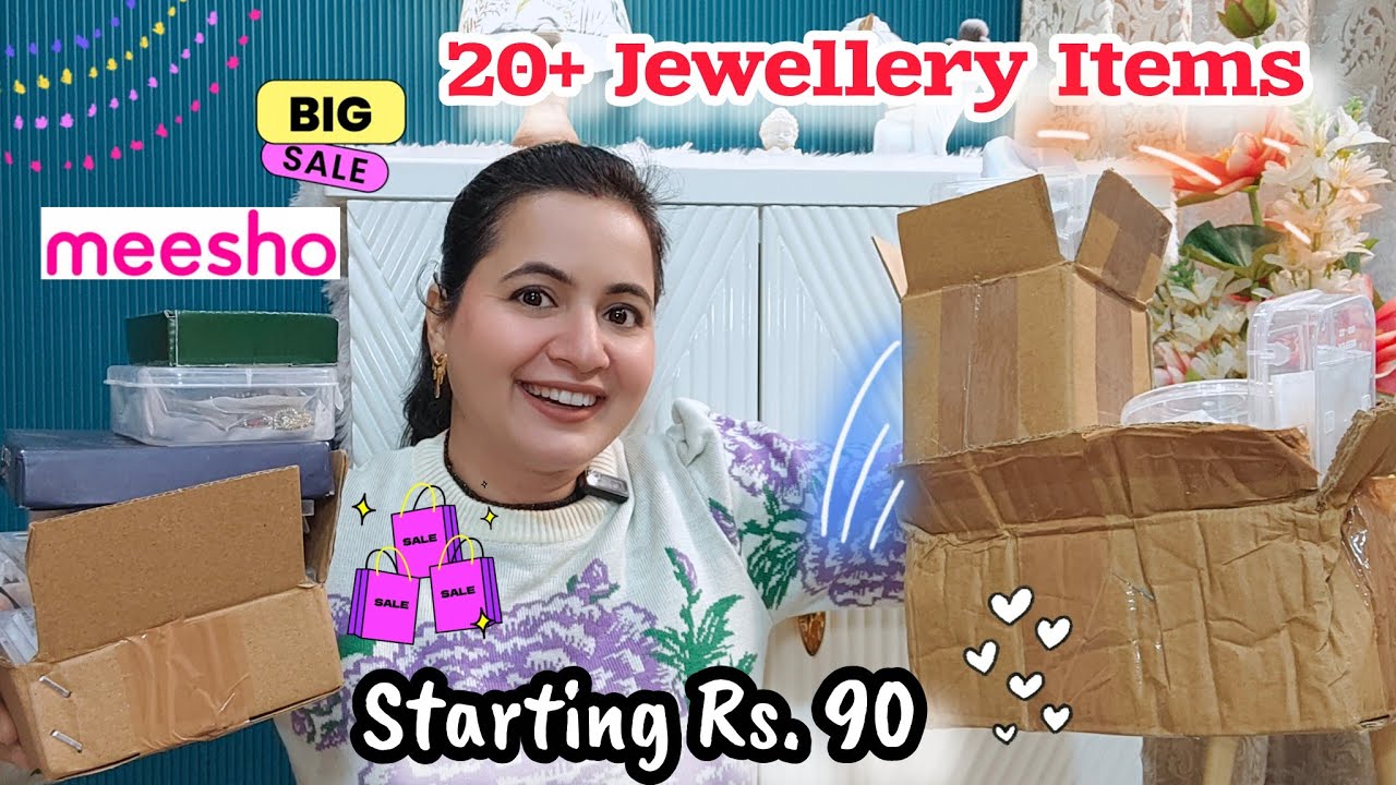 20+ Premium Partywear Jewellery From Meesho | Meesho Jewellery Haul 💕 | Neema's Talk 