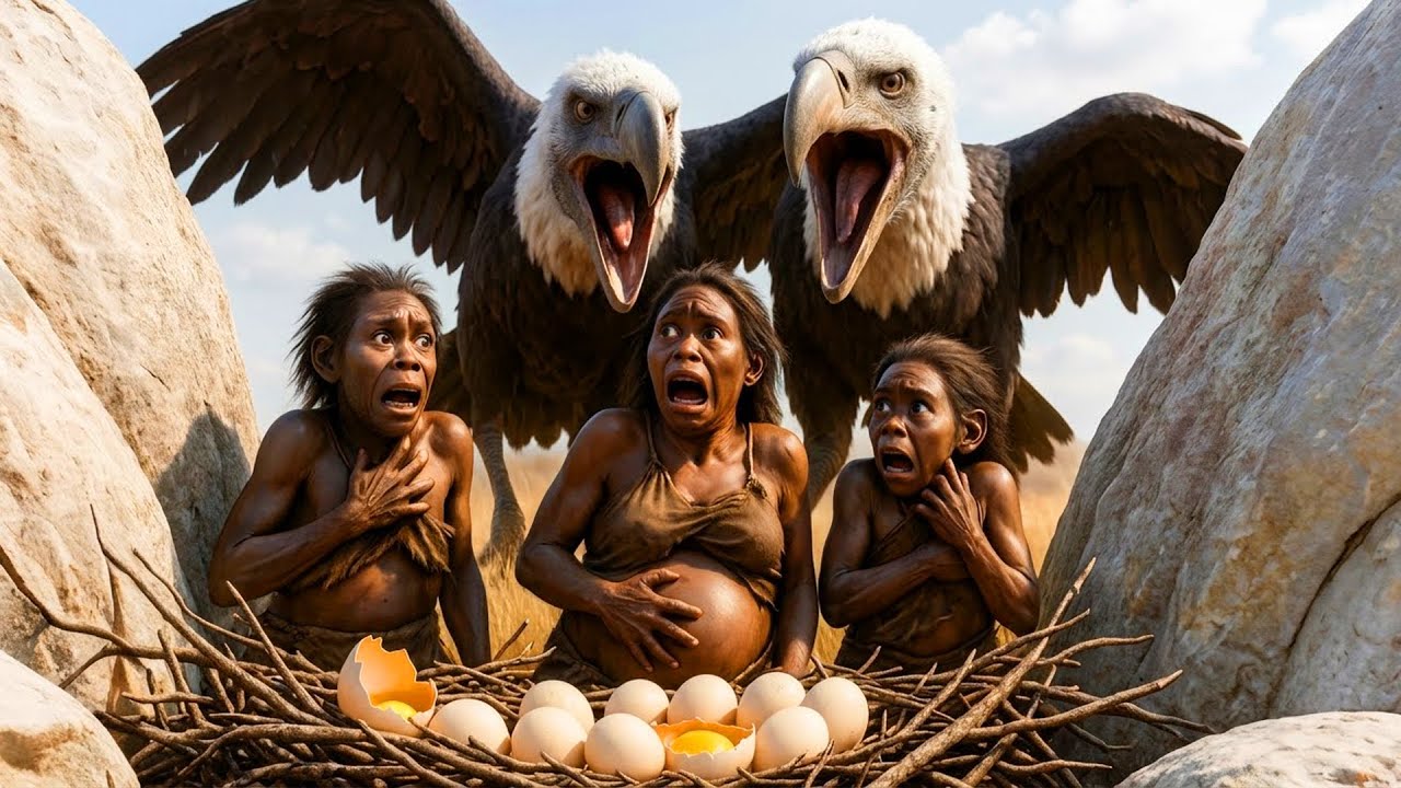 Life 3.4 M Years Ago | Ancient Humans (Homo Habilis) & Eagle Ancestors – The Deadliest Encounter