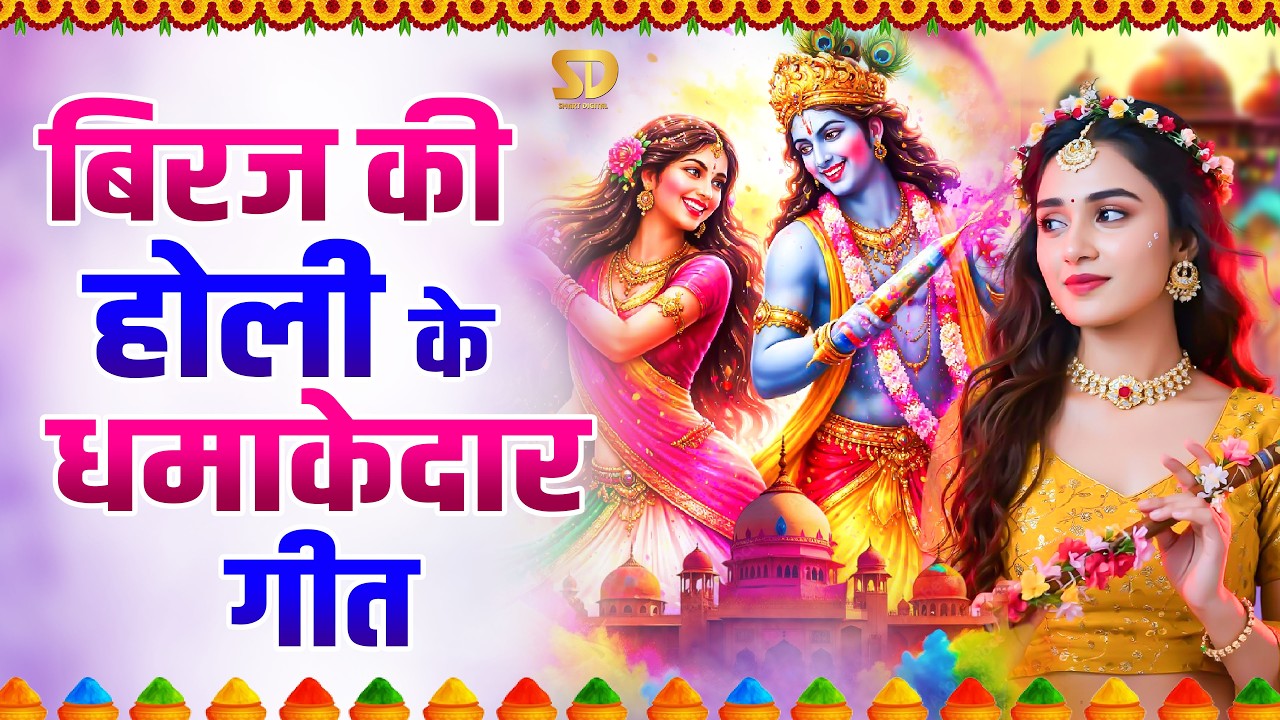 बिरज की होली के धमाकेदार गीत |राधा कृष्णा होली भजन ~ Nonstop Holi Bhajan - Radha Krishna Holi Bhajan