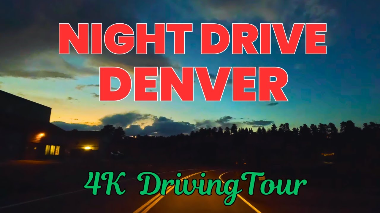 4K Driving Tour | Night Drive Along Lookout Mountain | Stunning Views of Denver - Colorado | 2025