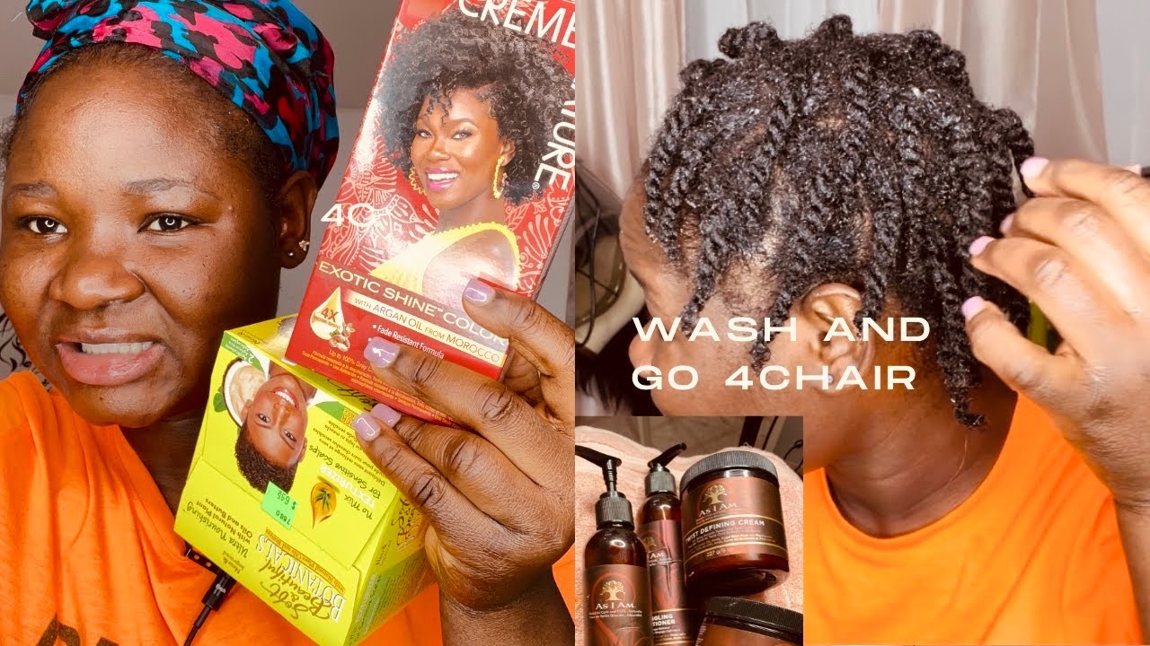 Wash and go 4Chair/ soft and beautiful botanicals Texturize new and Improved!!!!!! As I Am wash day