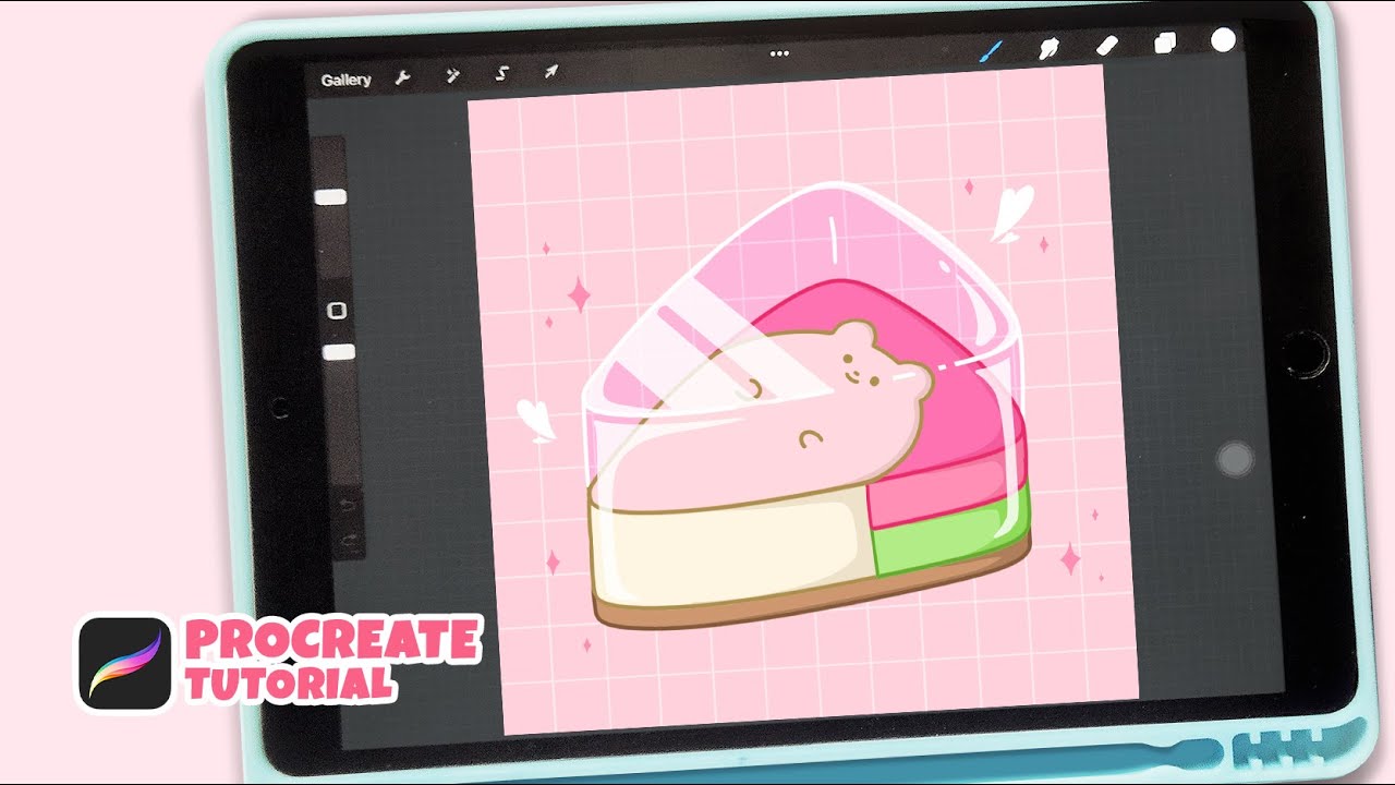 HOW TO DRAW CUTE SHORTCAKE 🍰 Procreate Tutorial
