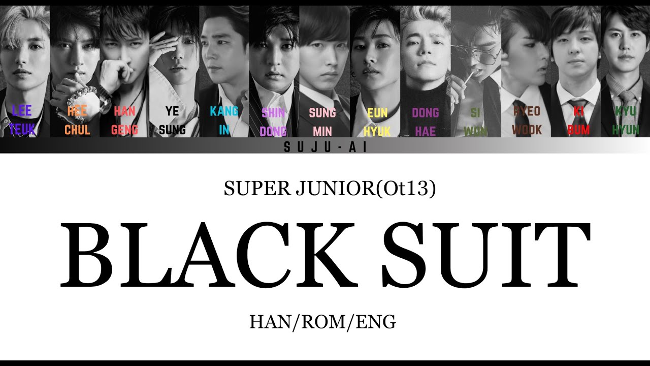 SUPER JUNIOR - Black Suit(Ot13 AI Cover)