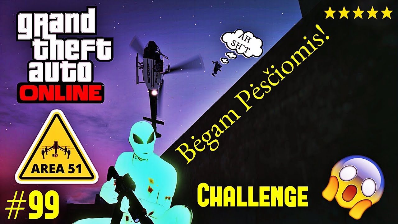 GTA 5 PC Online - Lietuviškai - Ep.99 Apsimetu Ateiviu!