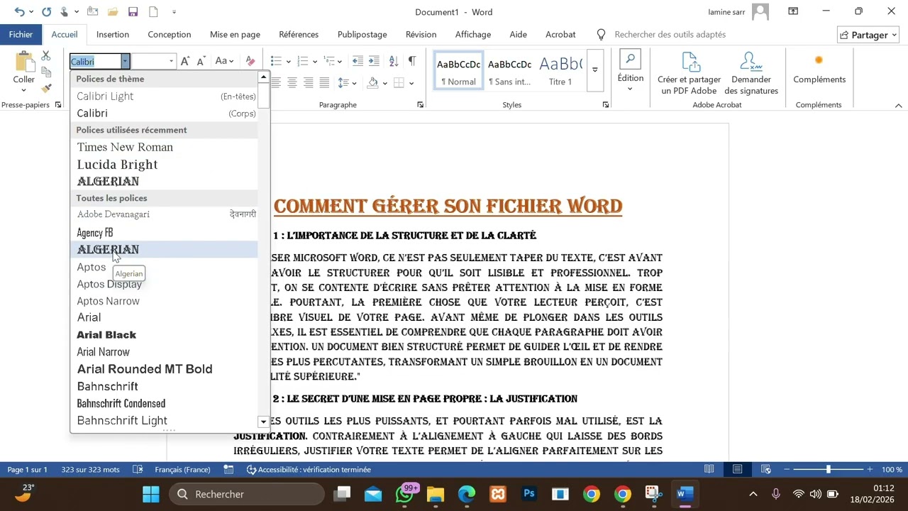 Comment organiser ses fichiers Word et justifier un document facilement