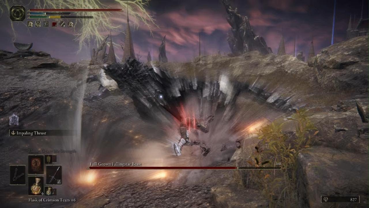 ELDEN RING Micky Vs Full-Grown FallingStar Beast