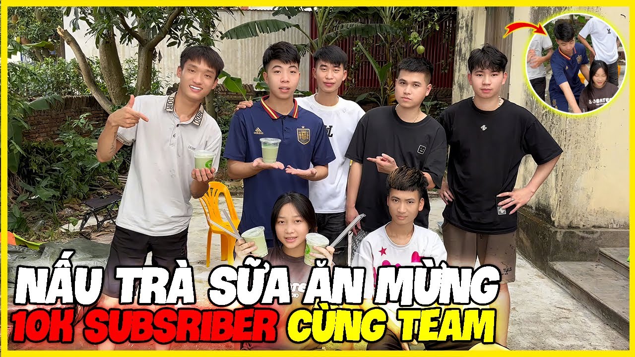 Nhung Xinh | Nấu Trà Sữa Ăn Mừng 10K SUBSRIBER