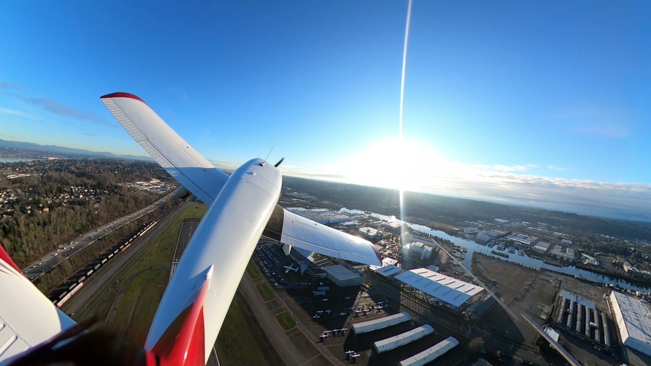 Boeing Field, - Takeoff - December 2019 (KBFI)