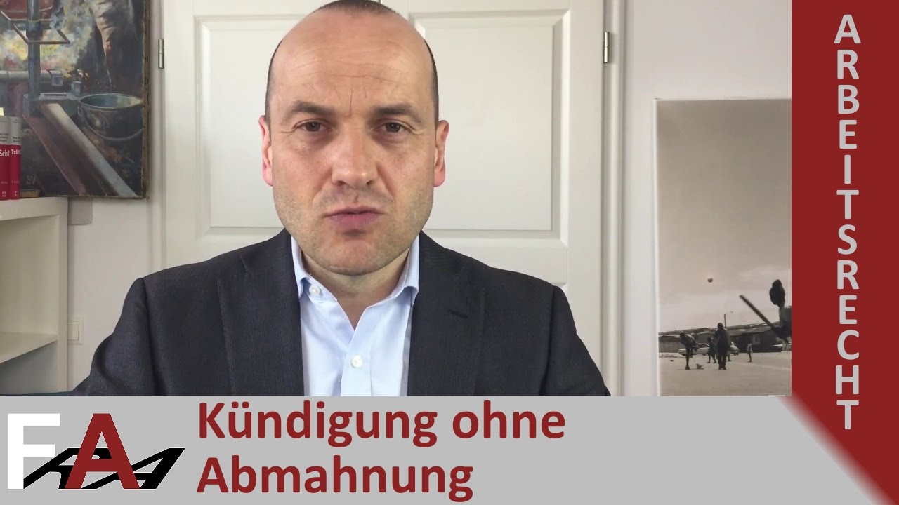 Kündigung ohne Abmahnung? Fachanwalt für Arbeitsrecht Bredereck