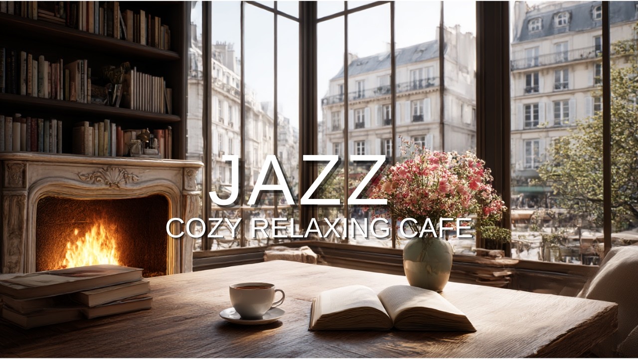【Fireplace Jazz】Relaxing Piano Music for Early Mornings & After Work