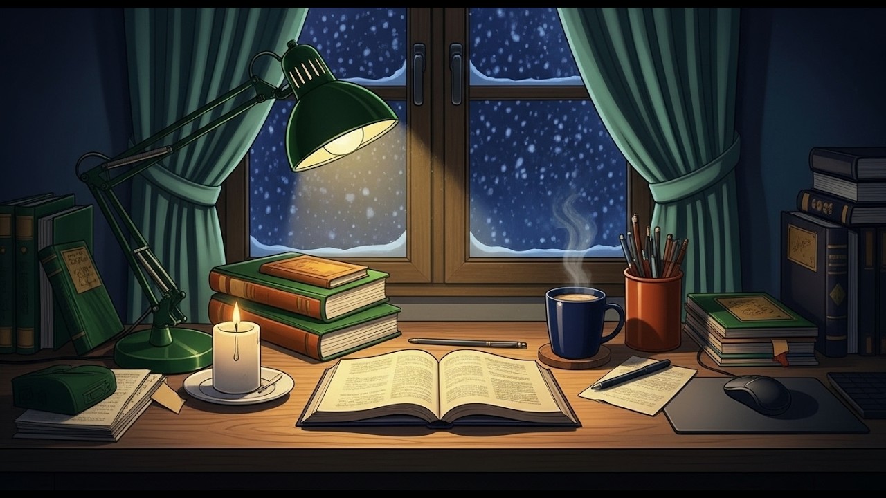 Winter Lofi Chillhop ❄️ Cozy Beats for Late-Night Study & Focus