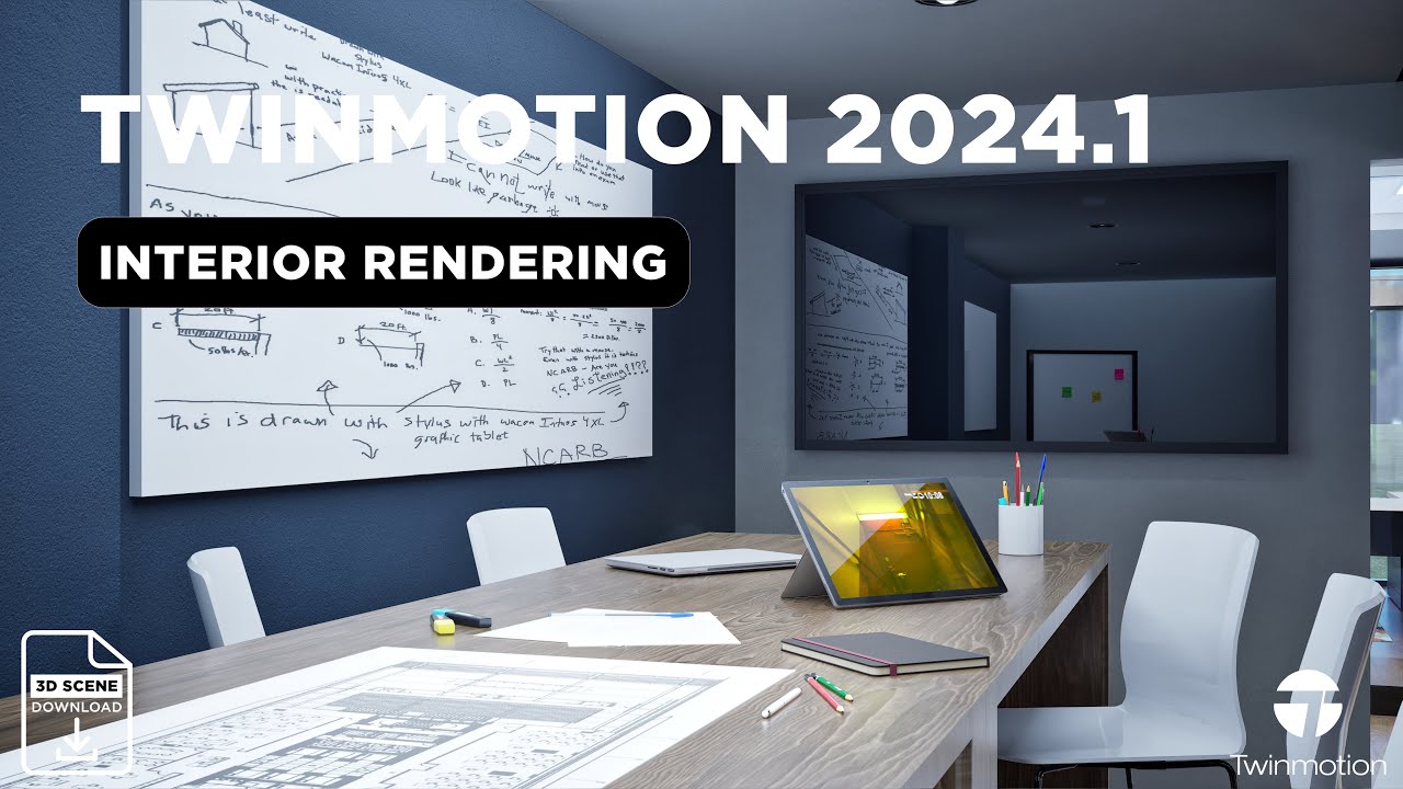Interior 3D Render with Twinmotion 2024.1 (Path Tracer)