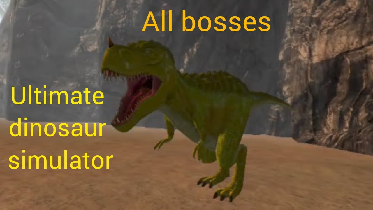 I defeated all the bosses in ultimate dinosaur simulator