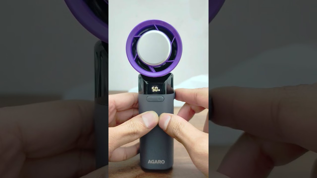 AGARO Regency Mini Handheld Fan with Ice Touch Technology Review and Unboxing