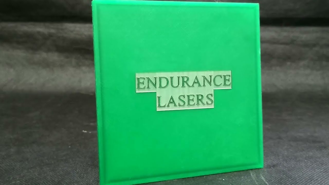 Reverse Marking on Plastic. Laser Embossing process