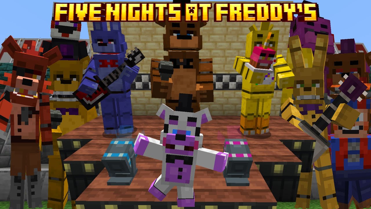 This NEW MINECRAFT FNAF MOD IS FANTASTIC! (Fnaf Management Wanted Mod Showcase)