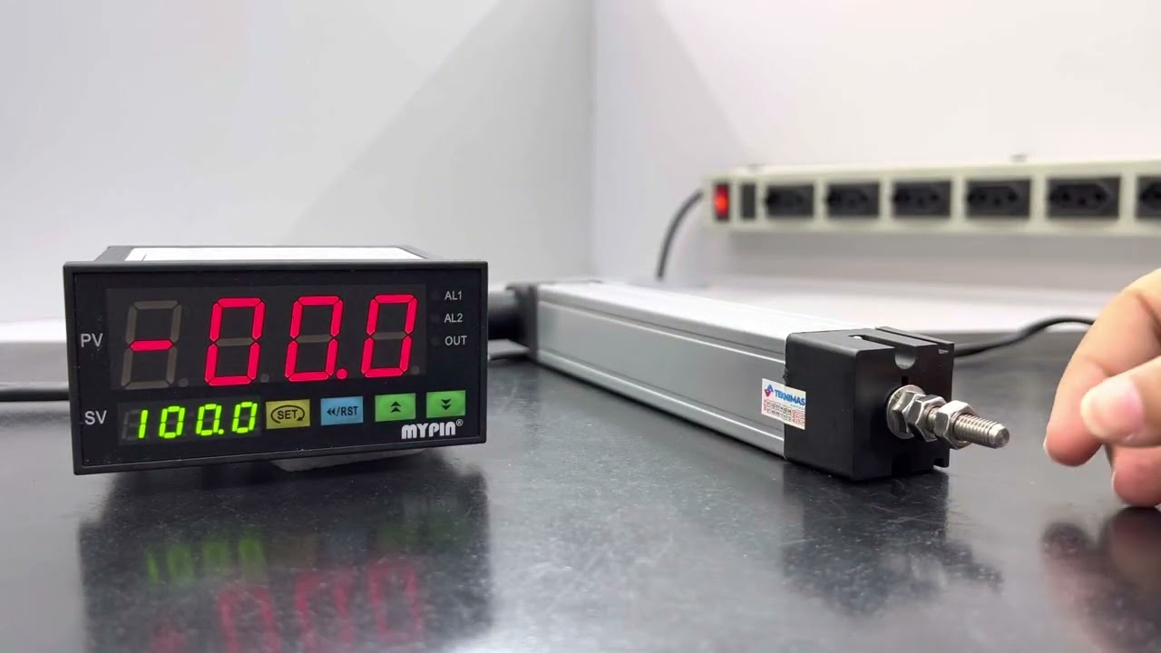 Controlador multi-função Medidor e Indicador de posição para transdutores lineares Mypin Da8-Rrb