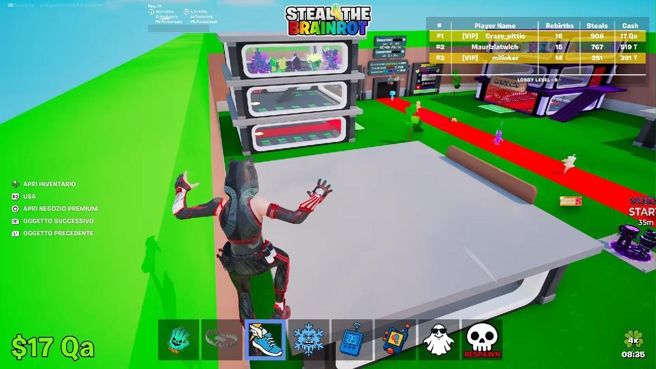 ALTRI SCAMBI? STEAL THE BRAINROT FORTNITE