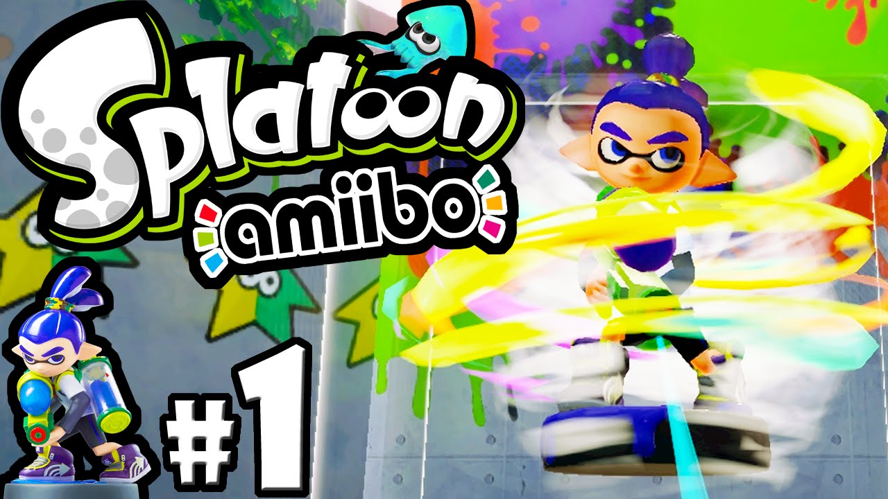 Splatoon Wii U Amiibo Challenges Inkling Boy PART 1 Roller Samurai Helmet Boss Gameplay Walkthrough