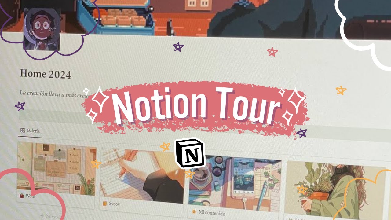 ✨ NOTION TOUR ✨ + Plantilla GRATIS con mucho AMOR🩷🧡 // Notion