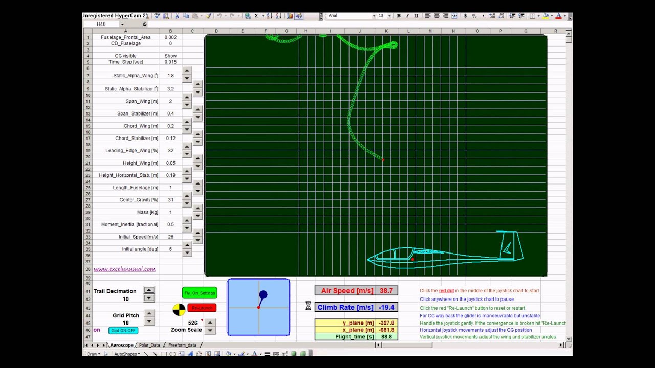 A flight simulator in Excel based on real physics - Part 2