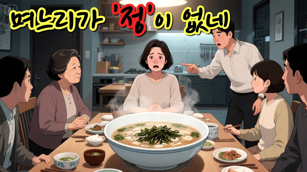 시어머니 생일에 미역국 안 끓였다고 