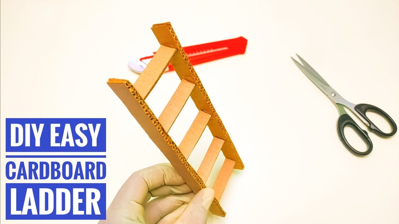 DIY Cardboard Foot Ladder | How to make a foot ladder from cardboard at home easy.
