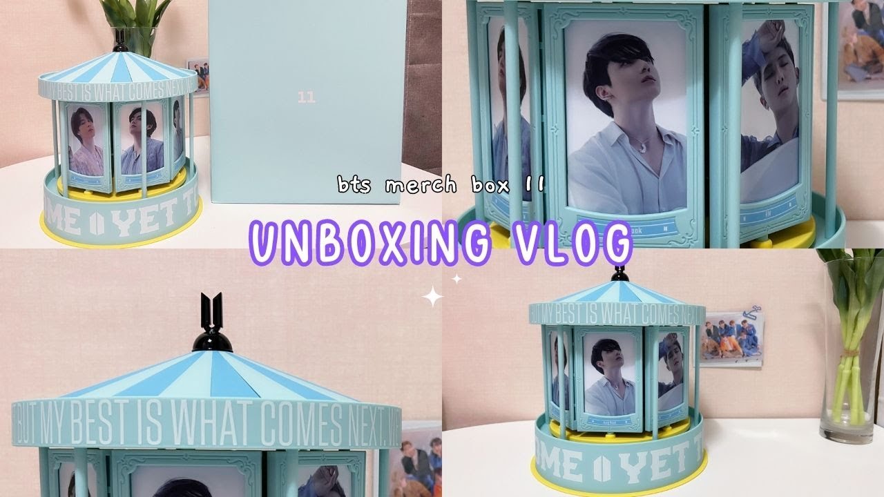 unboxing | bts merch box #11 YET TO COME music box & photocard set |  방탄소년단 머치박스 11 언박싱