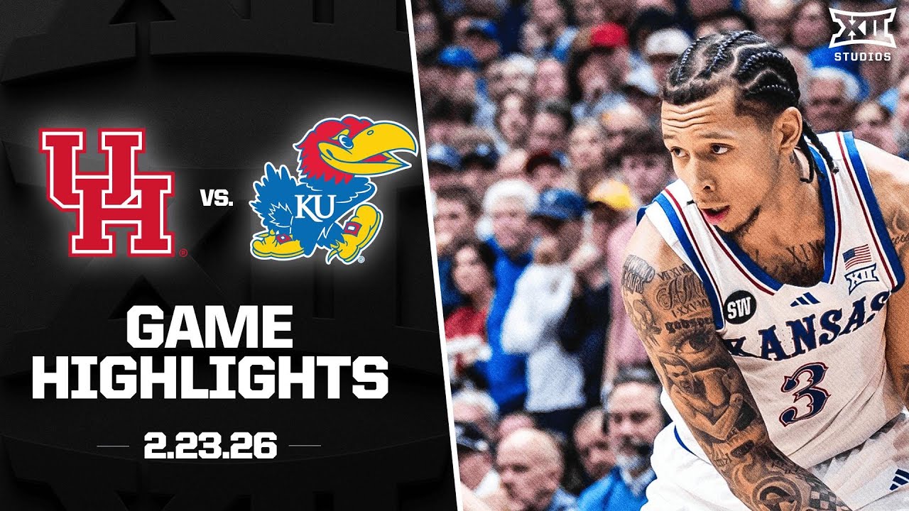 #5 Houston vs. #14 Kansas Game Highlights | 2025-26 Big 12 Men's Basketball