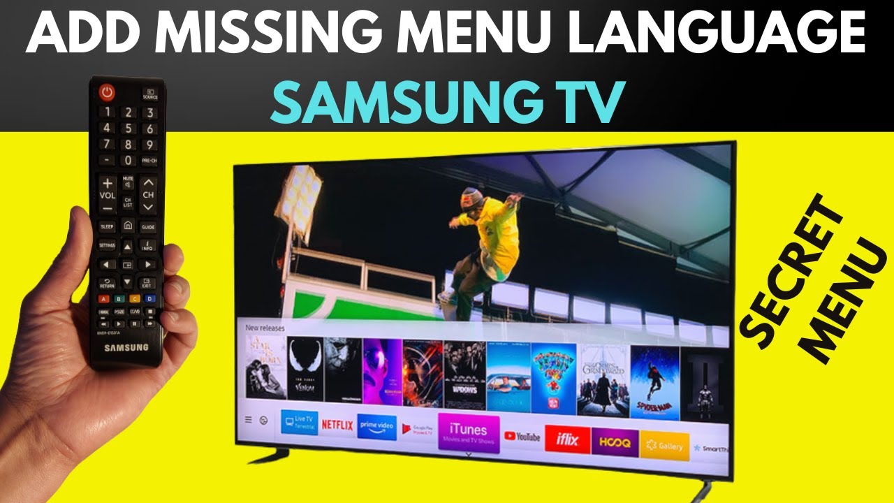 How to add any missing language in the Samsung TV hidden service menu