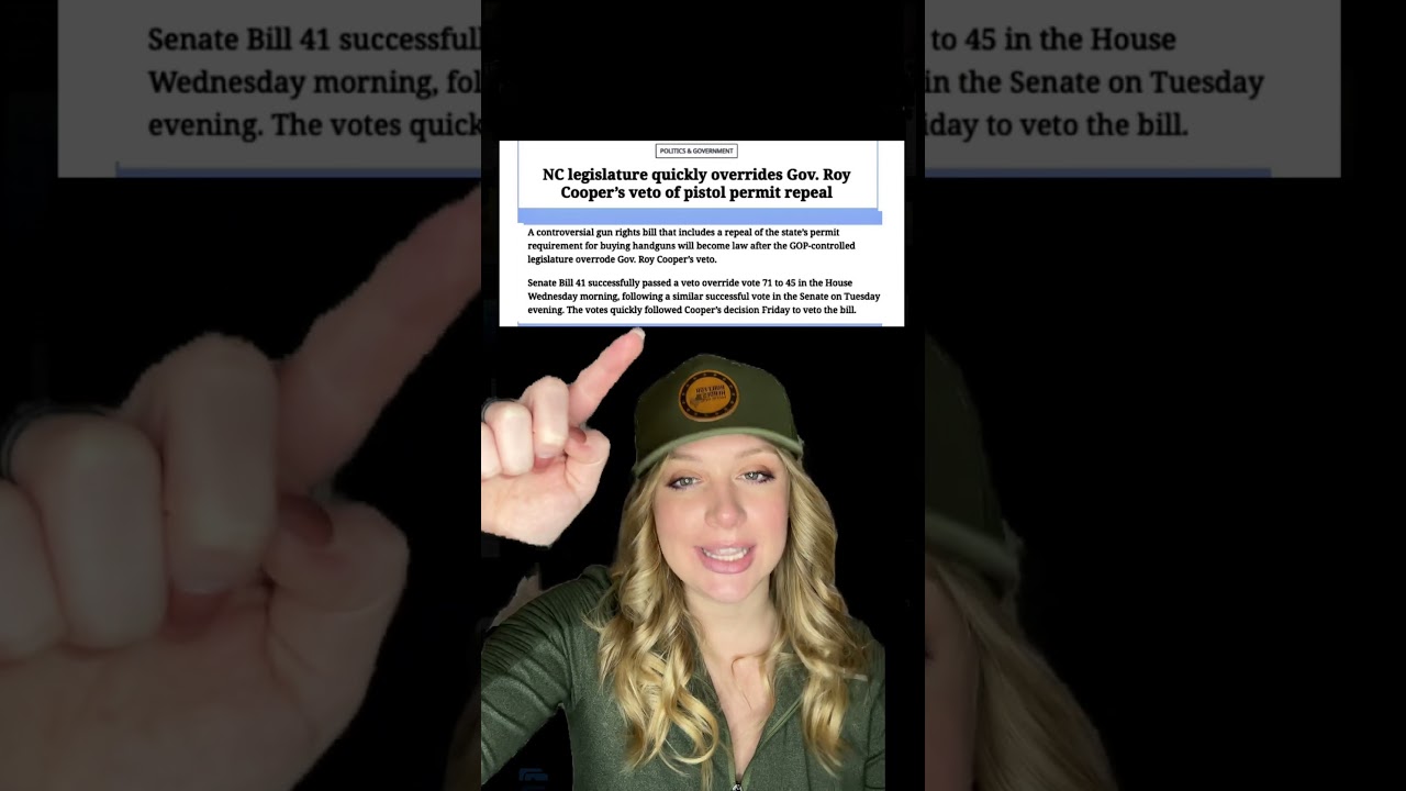 BREAKING: THE PEOPLE OVERRIDE Gov. Roy Cooper's veto!!! #shortsvideo #shorts